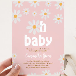 Invitación Ducha de Bebé Oh Baby Daisy