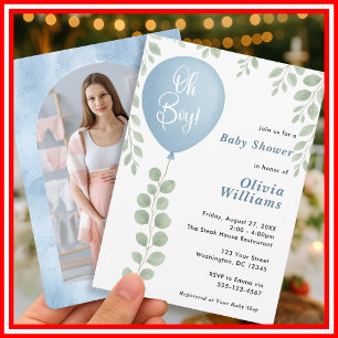 Invitación Ducha de Bebé Oh Niño Foto
