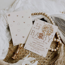 Invitación Ducha de Bebé 'Oso que Apenas Podemos Esperar'