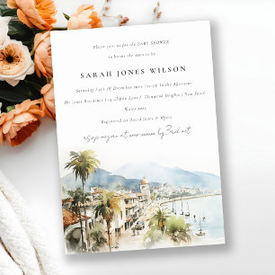 Invitación Ducha de Bebé Paisaje Santa Marta Colombia