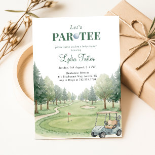 Invitación Ducha de bebé Par-Tee Niño del césped de golf