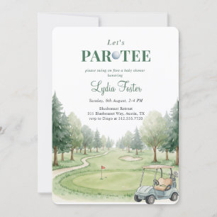 Invitación Ducha de bebé Par-Tee Niño del césped de golf