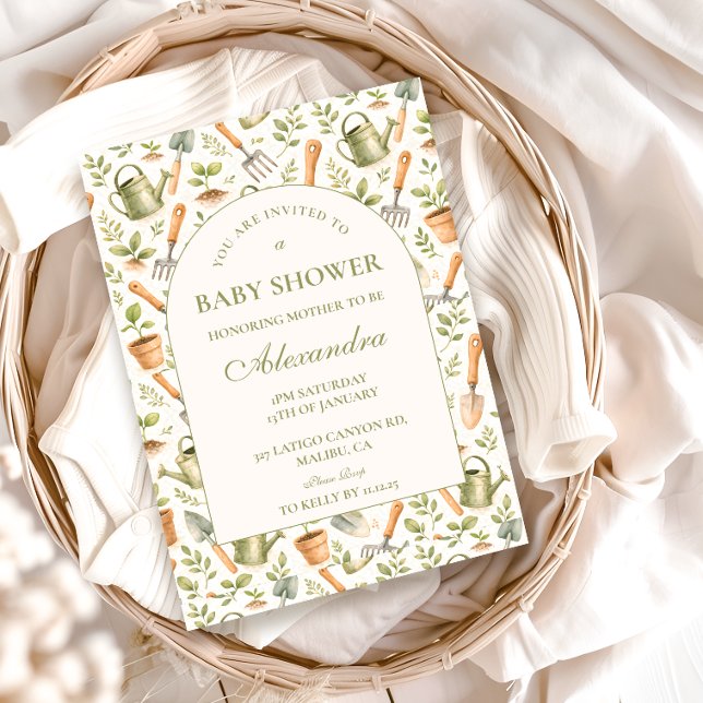 Invitación Ducha de bebé para el Jardín de Primavera de Littl (Subido por el creador)