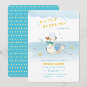 Invitación Ducha de Bebé Patito Pequeñito