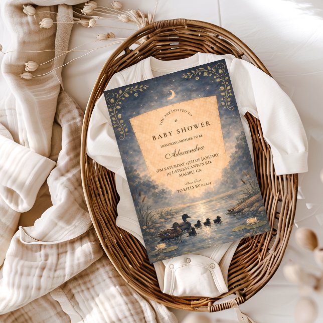 Invitación Ducha de Bebé Pato de Cuento de Hadas (Subido por el creador)