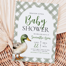 Invitación Ducha de Bebé Pato Silvestre