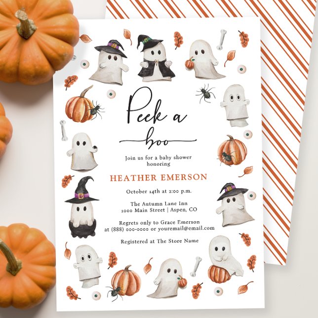 Invitación Ducha de Bebé Peek A Boo (Peek A Boo Baby Shower Invitation
)