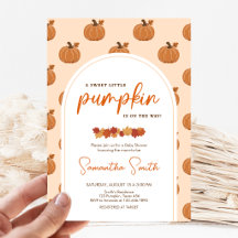 Ducha de bebé Pequeña Calabaza de Otoño