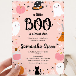 Invitación Ducha de Bebé Pink A Little Boo