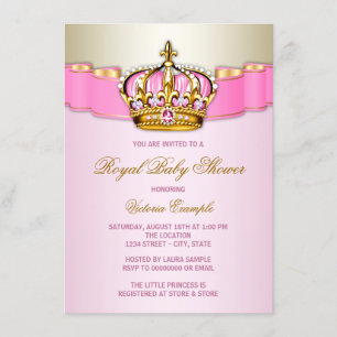 Invitación Ducha de Bebé Princesa
