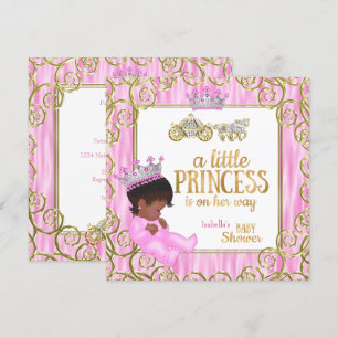 Invitación Ducha de Bebé Princesa Étnica Carruaje de Caballo