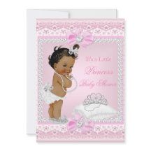 Ducha de Bebé Princesa Niña Corona Corazón Étnico 