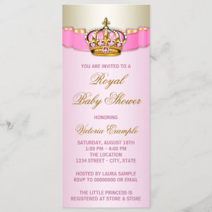 Invitación Ducha de Bebé Real