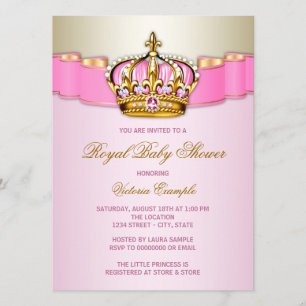 Invitación Ducha de Bebé Real