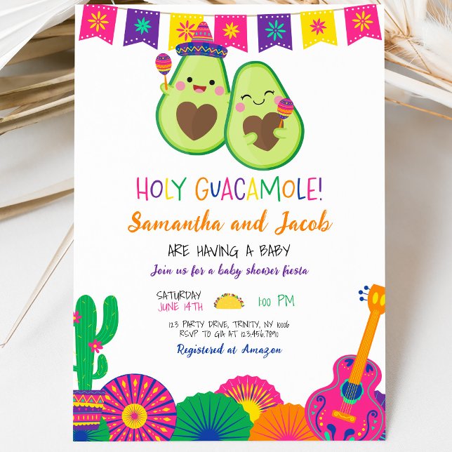Invitación Ducha de Bebé Santo Guacamole (Subido por el creador)