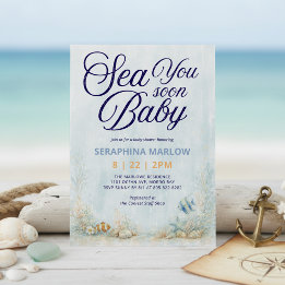 Invitación Ducha de Bebé Sea You Soon