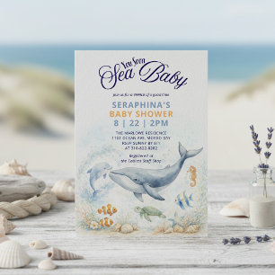 Invitación Ducha de Bebé Sea You Soon