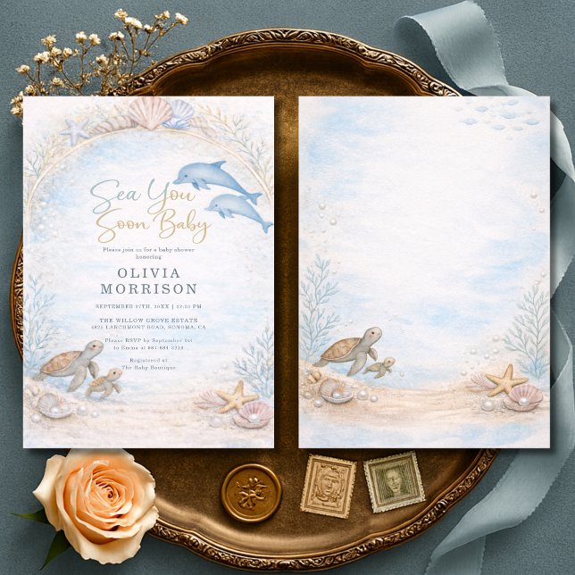 Invitación Ducha de Bebé Sea You Soon (Subido por el creador)