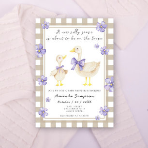 Invitación Ducha de bebé Silly Goose
