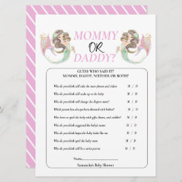 Invitación Ducha de bebé sirena bajo el mar