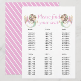 Invitación Ducha de bebé sirena bajo el mar Cuadro de tabla