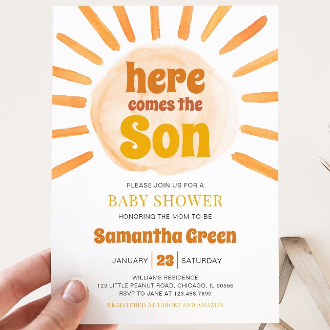 Invitación Ducha de Bebé Sunshine (Subido por el creador)