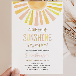 Invitación Ducha de Bebé Sunshine