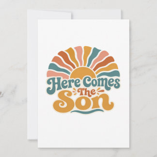Invitación Ducha de Bebé Sunshine Aquí Viene El Hijo