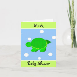Invitación Ducha de Bebé Tortuga Caprichosa
