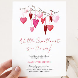 Invitación Ducha de Bebé Un Pequeño Corazón