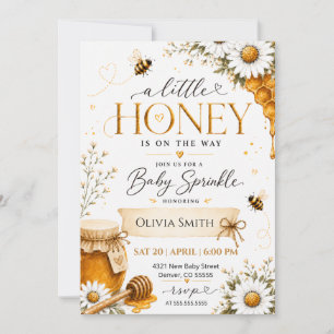Invitación Ducha de Bebé Un Poco de Miel Está en Camino