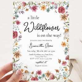 Invitación Ducha de Bebé "Una Pequeña Flor Silvestre"