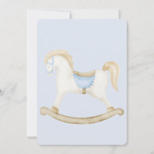 Invitación Ducha de bebé vaquero de caballo de juguete Bohemi