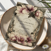 Ducha de bebé vintage de magnolia