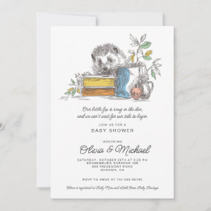 Invitación Ducha de Bebé Zorro Adorable