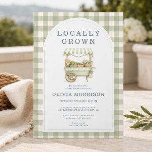 Invitación Ducha de Bienvenida para el Bebé Criado Localmente