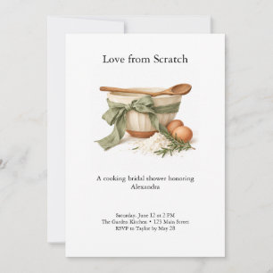 Invitación Ducha de Boda de Cocina desde Cero