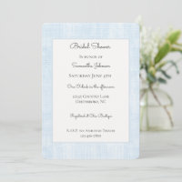 Ducha de Boda de Lino Falso Azul Bebé
