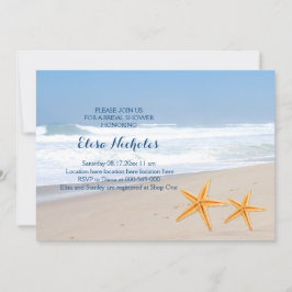 Invitación Ducha de boda de novia de Starfish