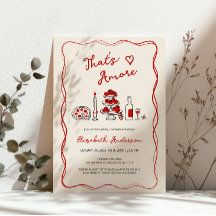 Ducha de Boda Italiana Dibujada a Mano That's Amor