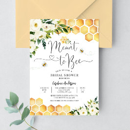 Invitación Ducha de boda rústica de pareja de novios Meant to