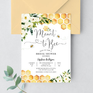 Invitación Ducha de boda rústica de pareja de novios Meant to
