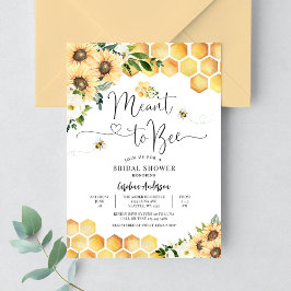 Invitación Ducha de boda rústica de pareja de novios Meant to