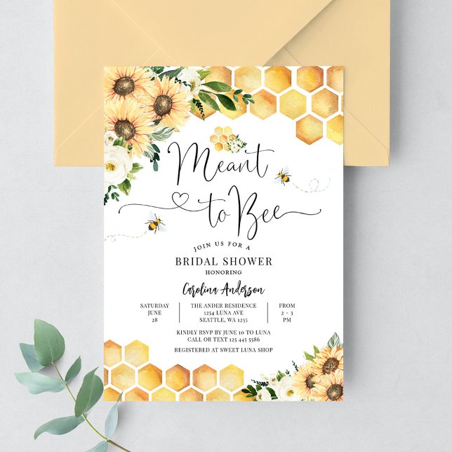 Invitación Ducha de boda rústica de pareja de novios Meant to (Subido por el creador)