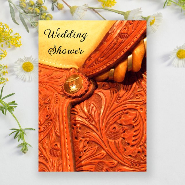 Invitación Ducha de bodas en el campo de la silla de caballo  (Subido por el creador)
