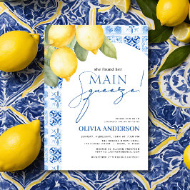 Invitación Ducha de Brigada de Brisas de Lemon Mediterranean 