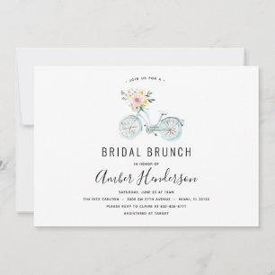 Invitación Ducha de brunch de novias para bicicletas de época