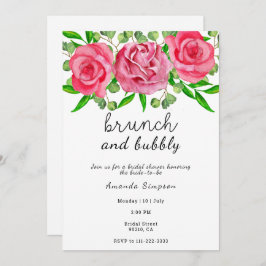 Invitación Ducha de brunch y burbuja de novia