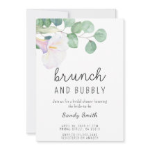 Ducha de brunch y burbuja de novia