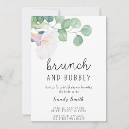 Invitación Ducha de brunch y burbuja de novia